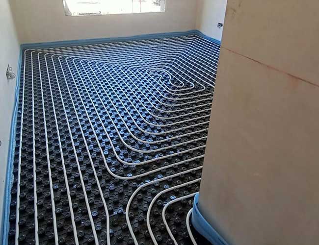 Suelo radiante por agua